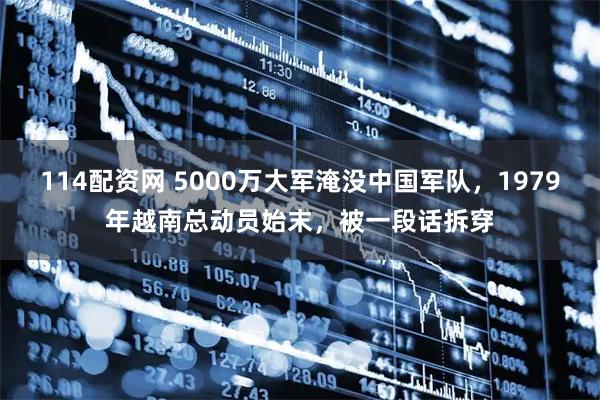 114配资网 5000万大军淹没中国军队，1979年越南总动员始末，被一段话拆穿